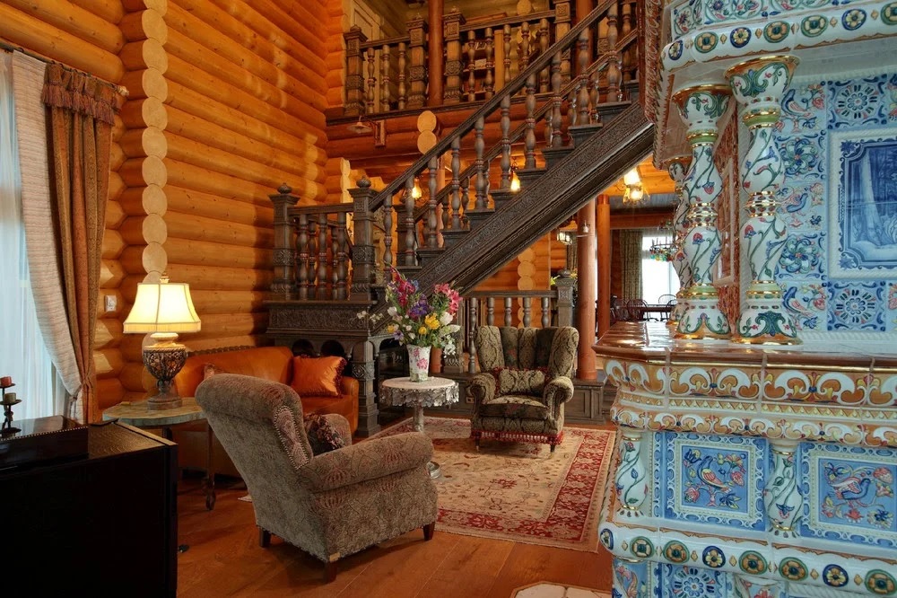 Maison en bois de style russe